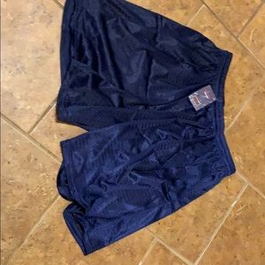 Women’s navy blue activewear shorts